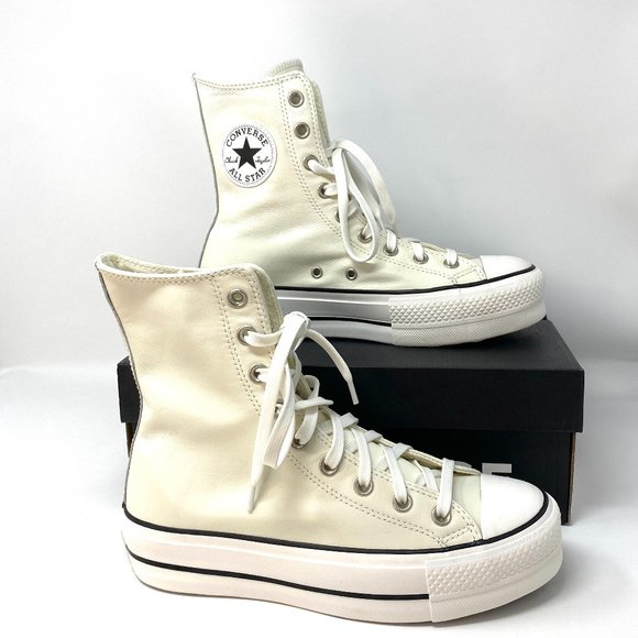 Converse Shoes - Converse Chuck Taylor AS High Leather Sneakers White Women's Size 6 569720C